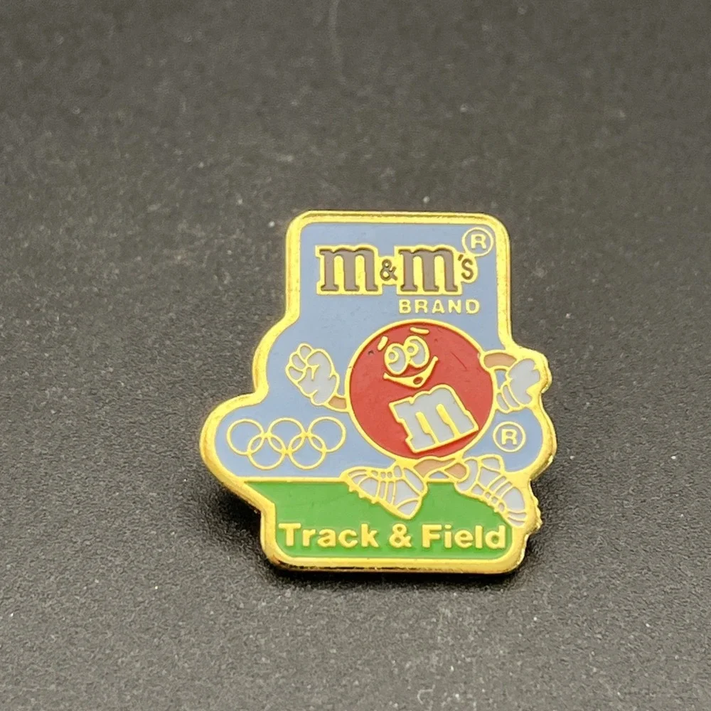 1992 Barcelona Olympics M&M's Candy Track &‎ Field Lapel Hat Pin